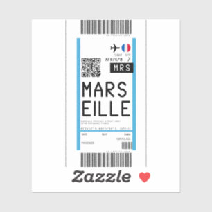 Boarding pass to Marseille (MRS)