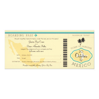 Zazzle boarding pass wedding invitations