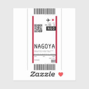 Boarding pass to Nagoya Japan (NGO)