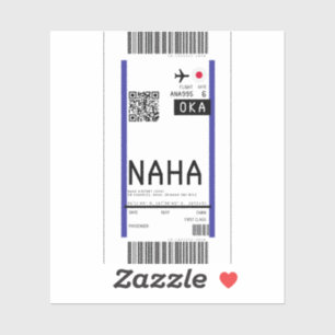 Boarding pass to Naha Okinawa (OKA)
