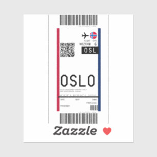 Boarding pass to Oslo (OSL)