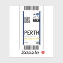Boarding pass to Perth (PER)