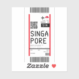 Boarding pass to Singapore (SIN)