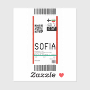 Boarding pass to Sofia (SOF)