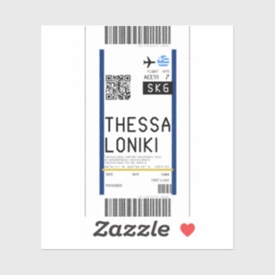 Boarding pass to Thessaloniki (SKG)
