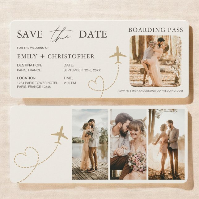 Boarding Pass Wedding Plane Ticket (Creator Uploaded)
