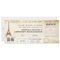 boarding pass wedding tickets- invitations PARIS