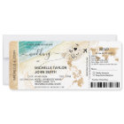 Boarding Pass World Map Philippines Beach RSVP