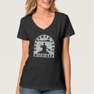 Boardman Lake Canoeing Michigan T-Shirt