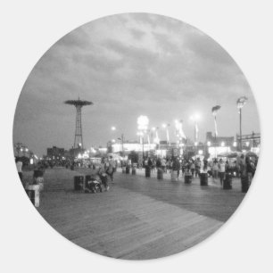 'Boardwalk at Night' Stickers