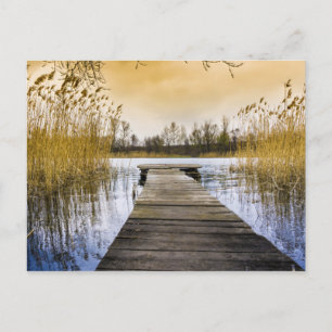 Boardwalk Dock on Ukraine River Postcard