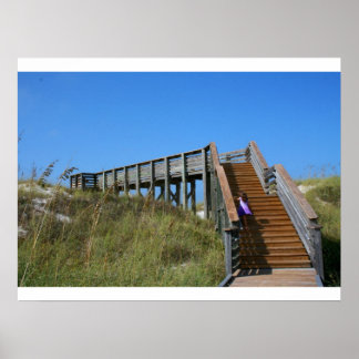 Boardwalk, Florida, Cape San Bur beach picture Poster