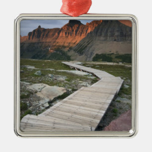 Boardwalk in Waterton Glacier International Metal Tree Decoration