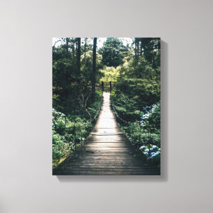 Boardwalk Through The Forest Canvas Print