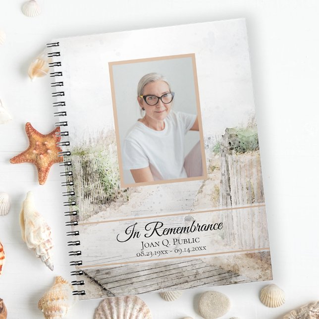 Boardwalk to Beach Funeral Memorial Guest Book (Creator Uploaded)