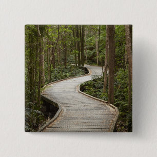 Boardwalk to Nelson Falls, Franklin - Gordon 15 Cm Square Badge