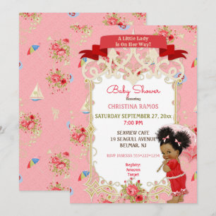 Boardwalk Victoriana Beach Summer Baby Shower Invitation