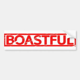 Boastful Stamp Bumper Sticker
