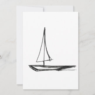 Boat 1 flat holiday card