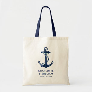 Boat Anchor Beach Wedding Giveaway Tote Bag