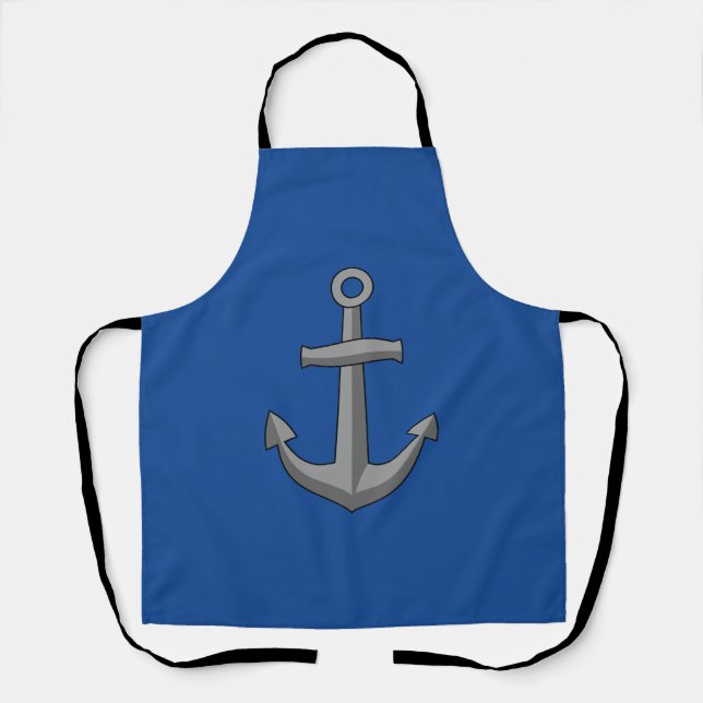 Boat Anchor Cartoon Apron (Front)
