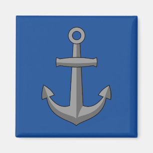 Boat Anchor Cartoon Magnet