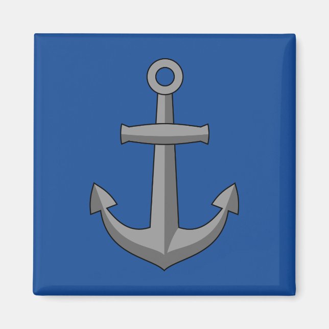 Boat Anchor Cartoon Magnet (Front)