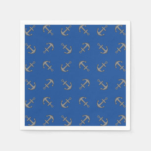 Boat Anchor Cartoon Napkin