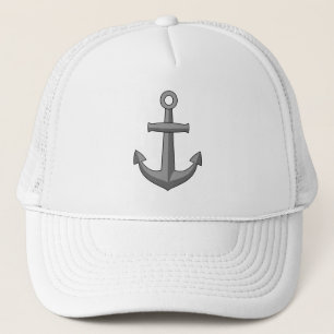 Boat Anchor Cartoon Trucker Hat