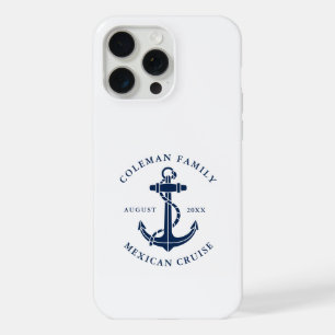 Boat Anchor Nautical Family Cruise Custom iPhone 15 Pro Max Case