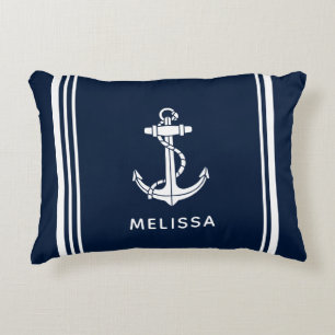 Boat Anchor Nautical Personalised Decorative Cushion