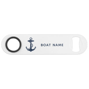 Boat Anchor Navy Blue Nautical Name Custom
