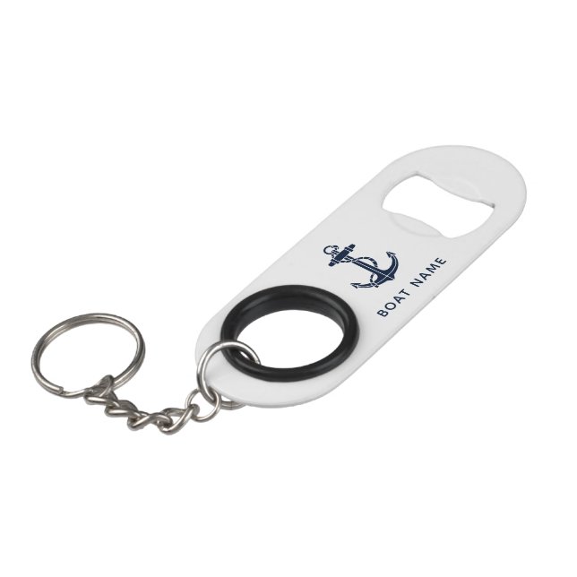 Boat Anchor Navy Blue Nautical Swag Custom (Front Angled)