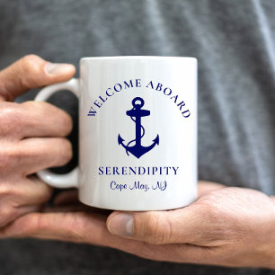 Boat Anchor Personalised Coffee Mug
