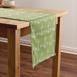 Boat Anchor, Ship Anchor, Sea Anchor, Navy Anchor Medium Table Runner