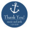 Boat Anchor Thank You Labels (Dark Blue)