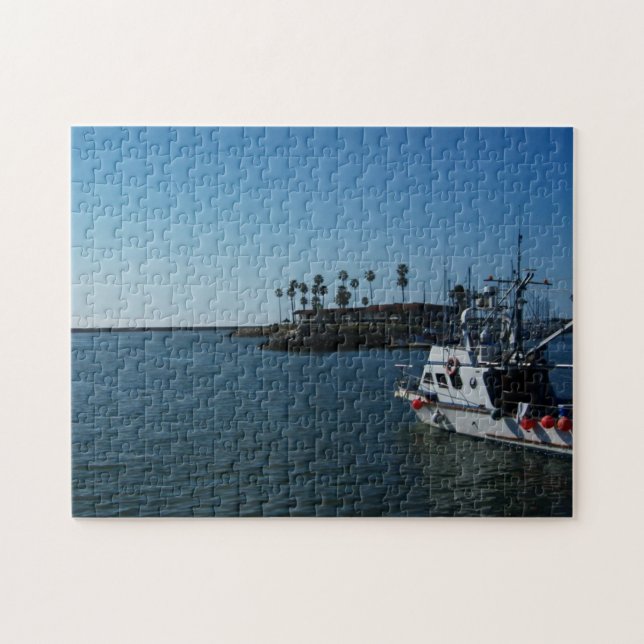Boat and Horizon at Oceanside CA Jigsaw Puzzle (Horizontal)