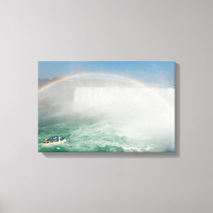 Boat and Horseshoe Falls from Niagara Falls Canvas Print