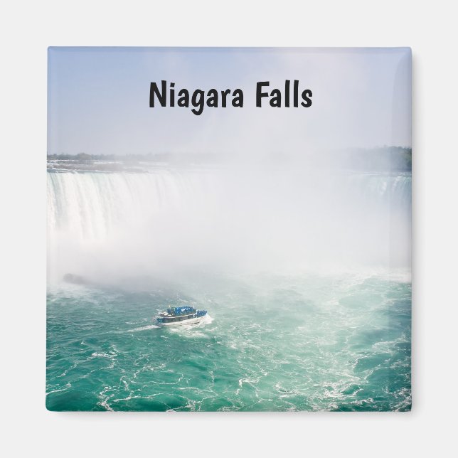 Boat and Horseshoe Falls from Niagara Falls Magnet (Front)