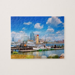 Boat - Balitimore, MD - Steam tug Baltimore 1906 Jigsaw Puzzle