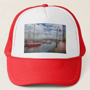 Boat - Baltimore, MD - One fine day in Baltimore Trucker Hat