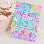 Boat Birthday Party Slide Splash Pad Tie Dye Glow Invitation<br><div class="desc">Boat Birthday Party Slide Splash Pad Tie Dye Glow Invitation
All designs are © PIXEL PERFECTION PARTY LTD</div>
