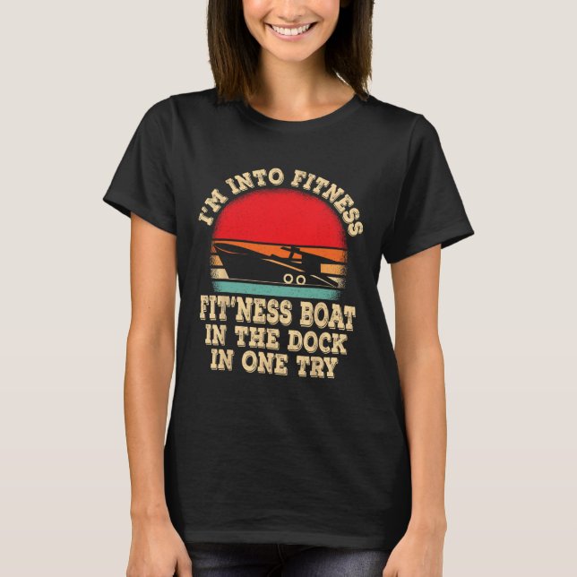 Boat Boating Captain  T-Shirt (Front)