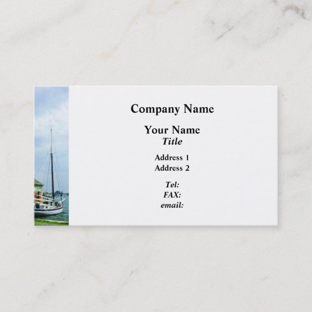 Boat By Oyster Shack Business Card (Front)
