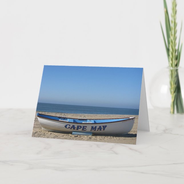 Boat * Cape May, NJ Card (Front)