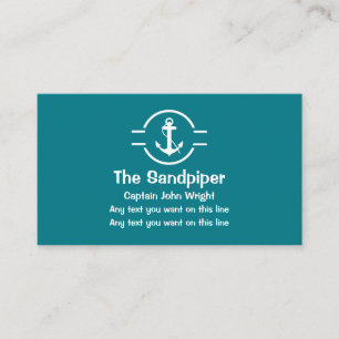 Boat Captain Business Cards