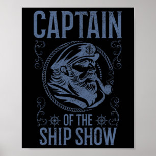 Boat Captain Funny Boating 1 Poster