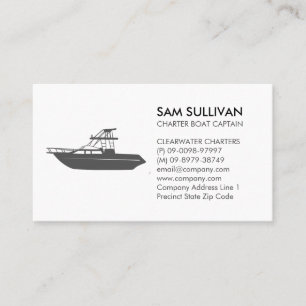 Boat Charter Fishing Business Card