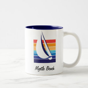 Boat Colour Square_Myrtle Beach mug