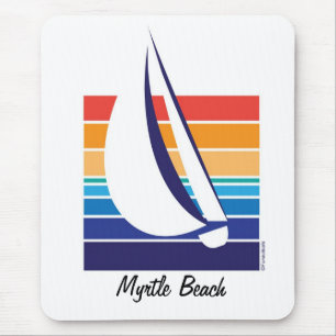 Boat Colour Square_Myrtle mousepad